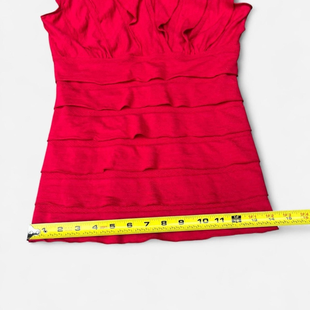 Max Studio V-Neck Ribbed Top - Picture 6 of 6